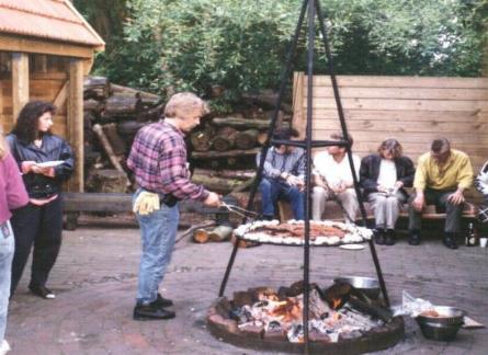 Erwin grillten im Museeumsdorf